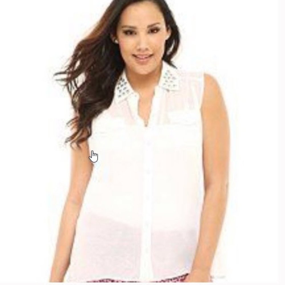 USED Torrid's sheer sleeveless tank